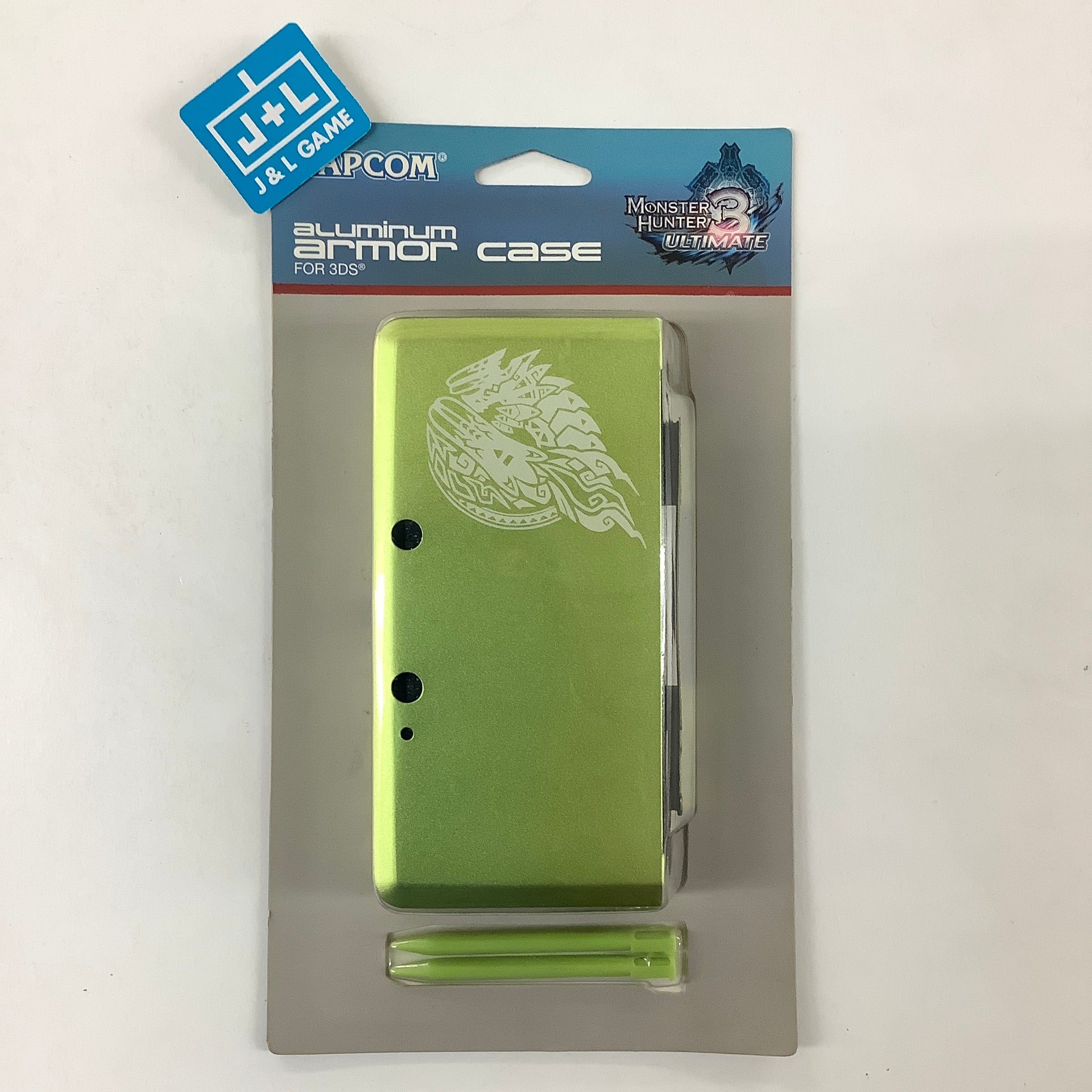 Capcom Aluminum Armor Case for 3DS (Monster Hunter 3 Ultimate Green) - Nintendo 3DS ACCESSORIES Capcom   