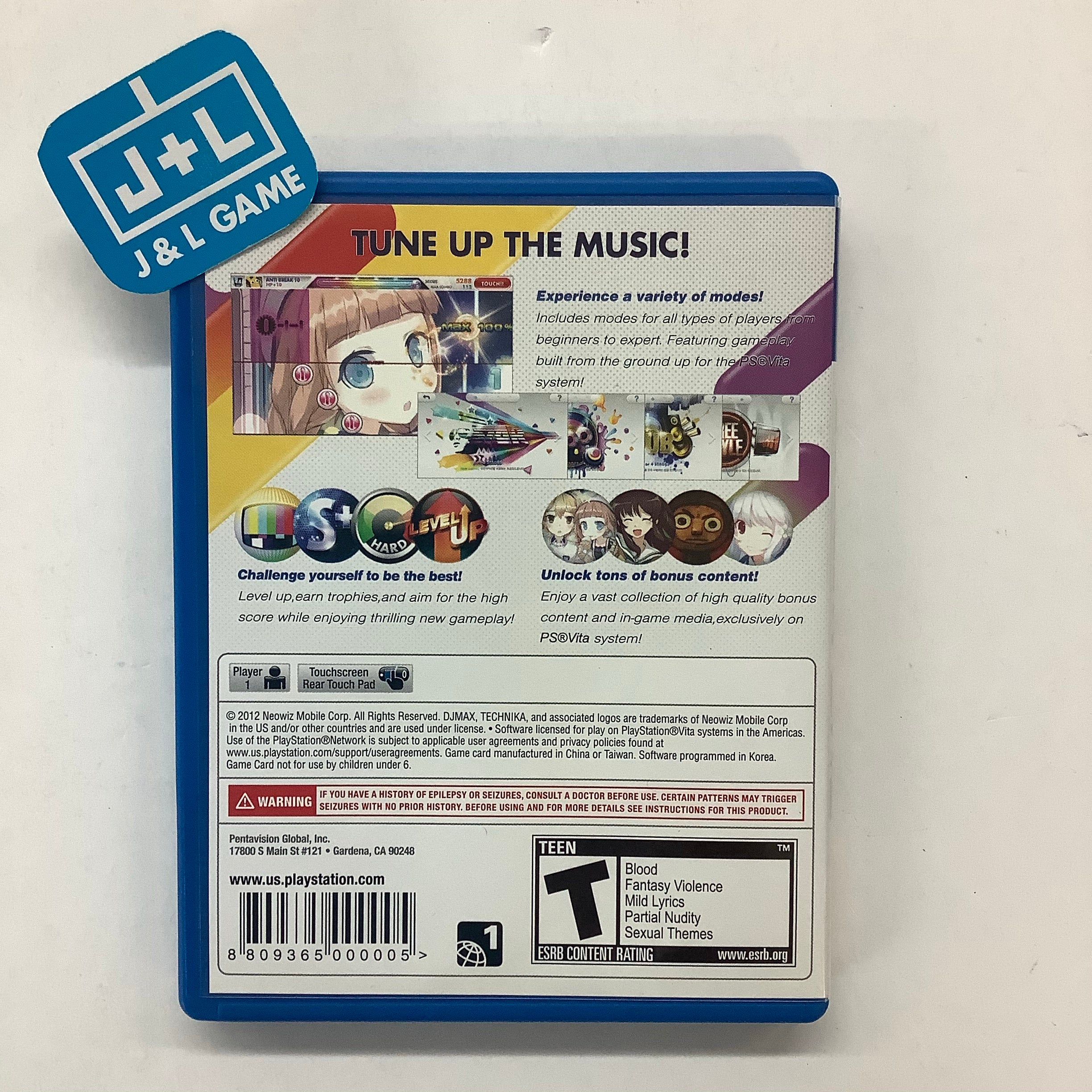 DJ MAX Technika Tune - (PSV) PlayStation Vita [Pre-Owned] Video Games Pentavision Llc   