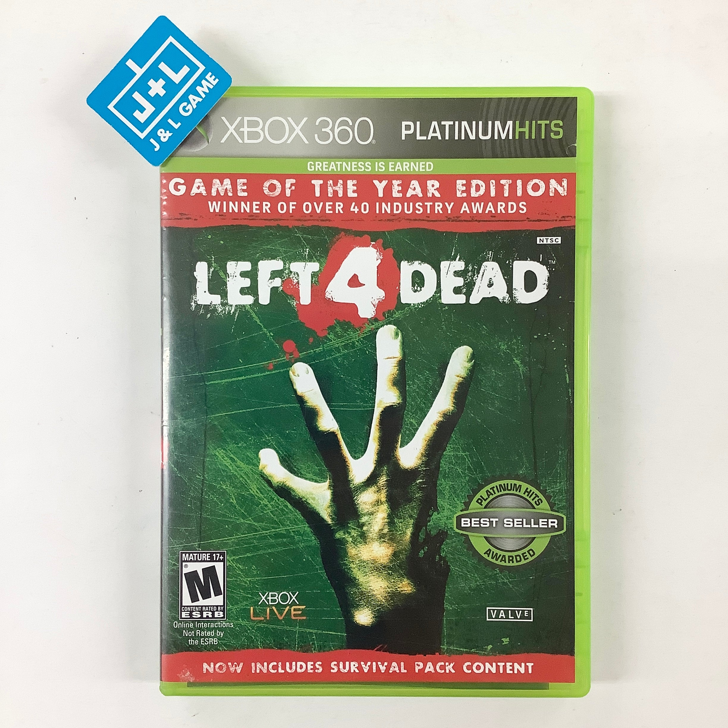 Left 4 Dead Game of Year Edition (Platinum Hits) - Xbox 360 [Pre-Owned] Video Games Electronic Arts   