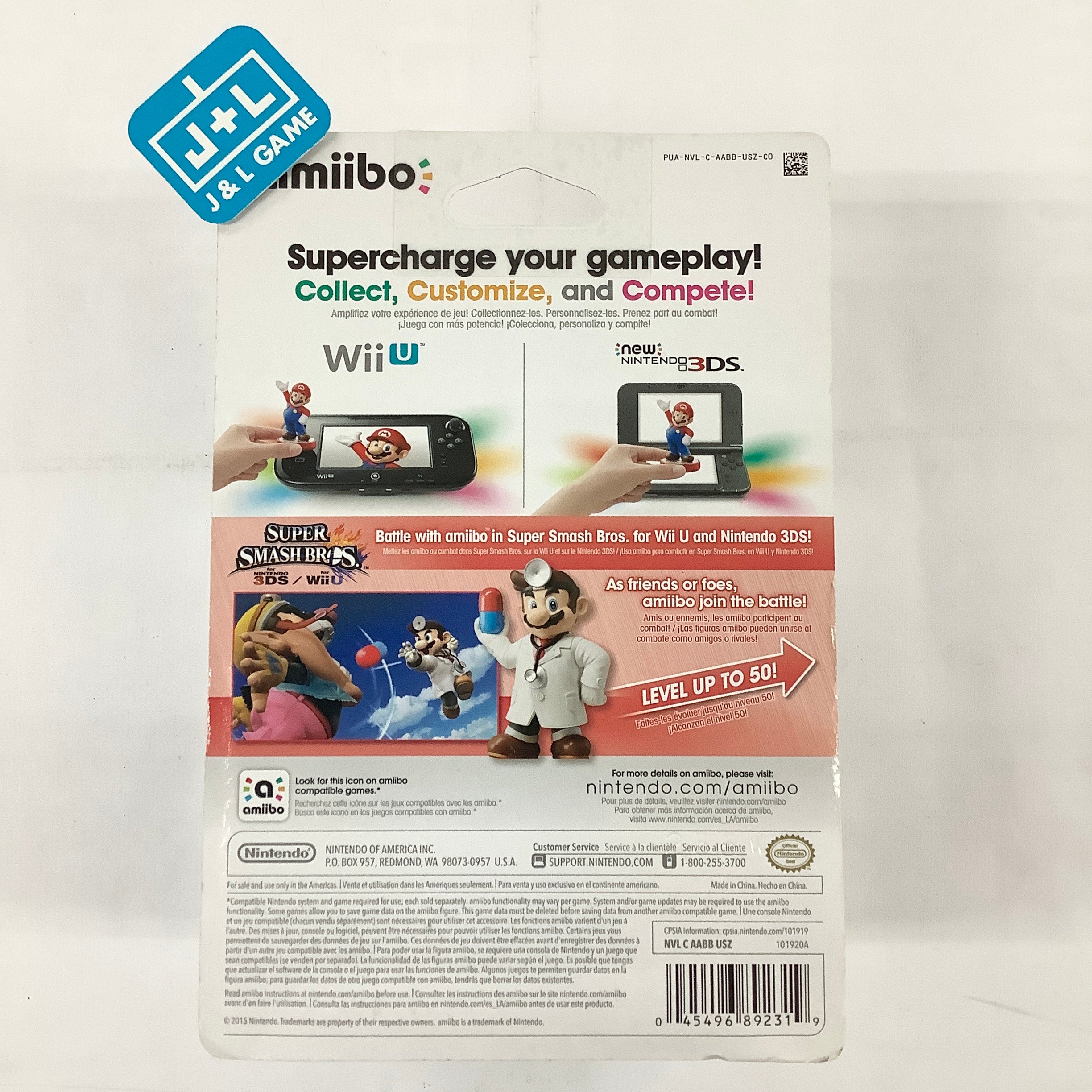 Dr. Mario (Super Smash Bros. series) - Nintendo WiiU Amiibo Amiibo Nintendo   