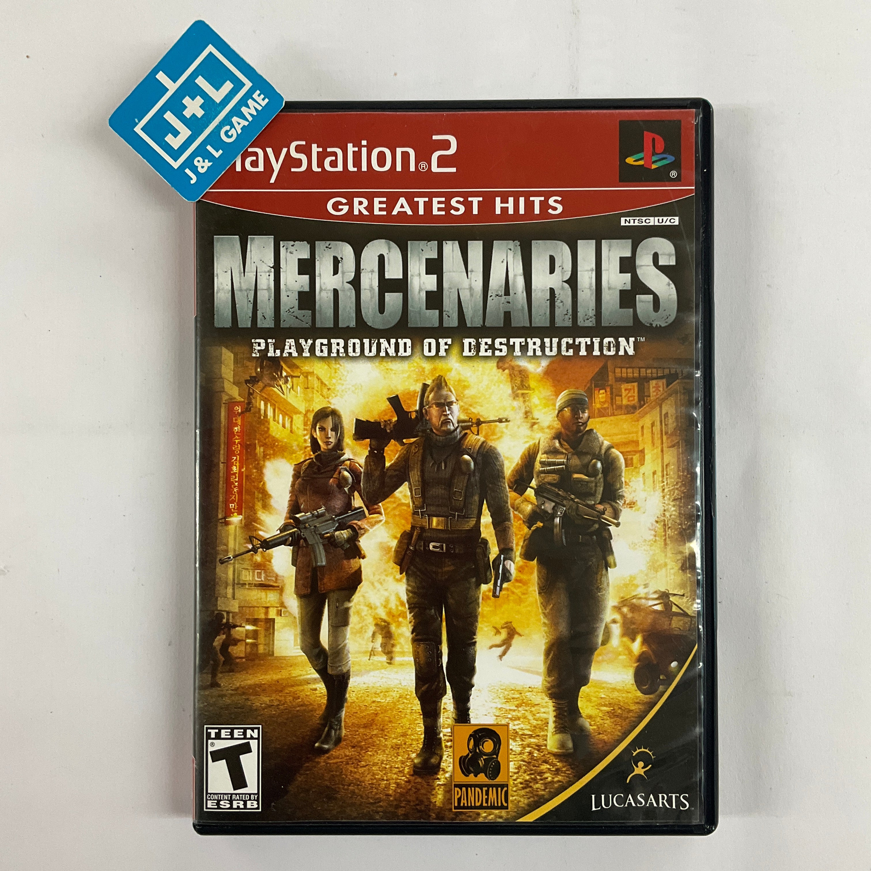 Mercenaries: Playground of Destruction (Greatest Hits) - (PS2) PlayStation 2 [Pre-Owned] Video Games LucasArts   