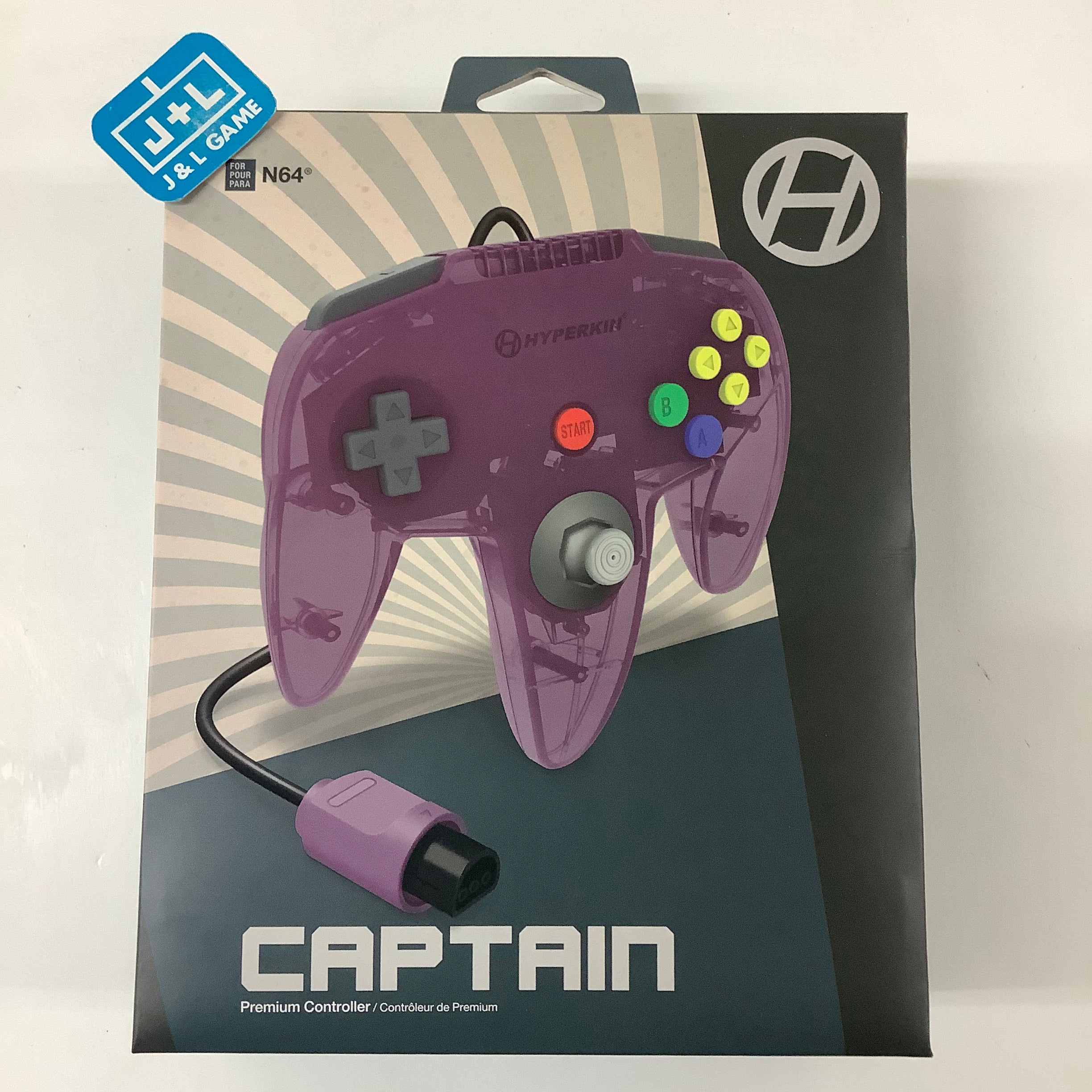 Hyperkin Captain Premium Controller (Amethyst Purple) - (N64) Nintendo 64 Accessories Hyperkin   