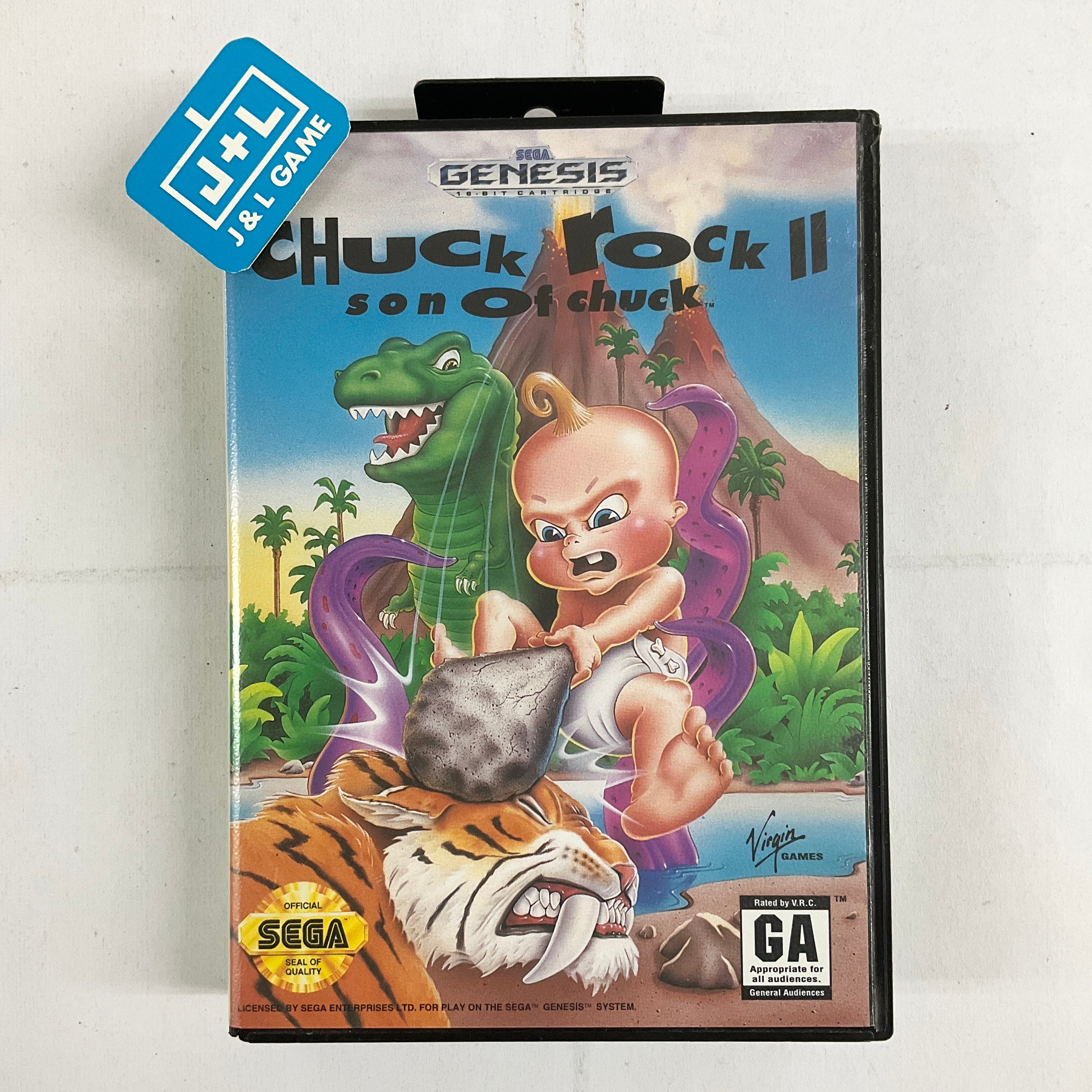 Chuck Rock II: Son of Chuck - (SG) SEGA Genesis [Pre-Owned] Video Games Virgin Interactive   