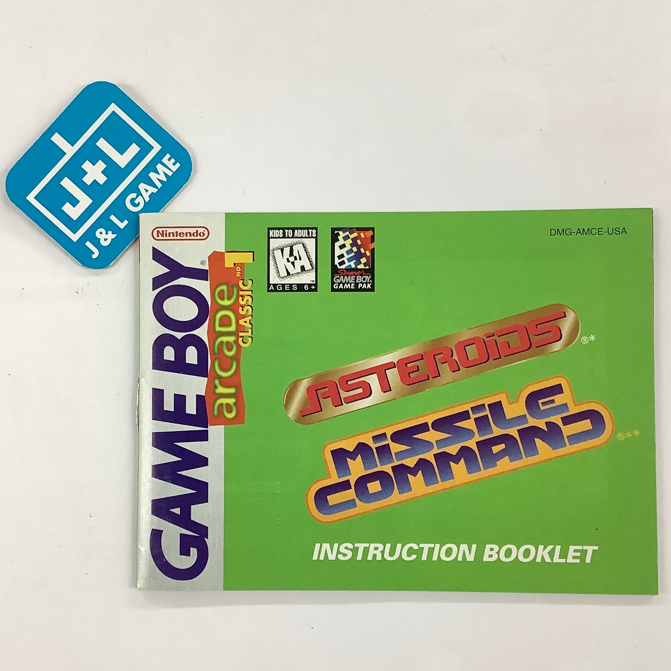 Arcade Classic No. 1: Asteroids / Missile Command - (GB) Game Boy [Pre-Owned] Video Games Nintendo   