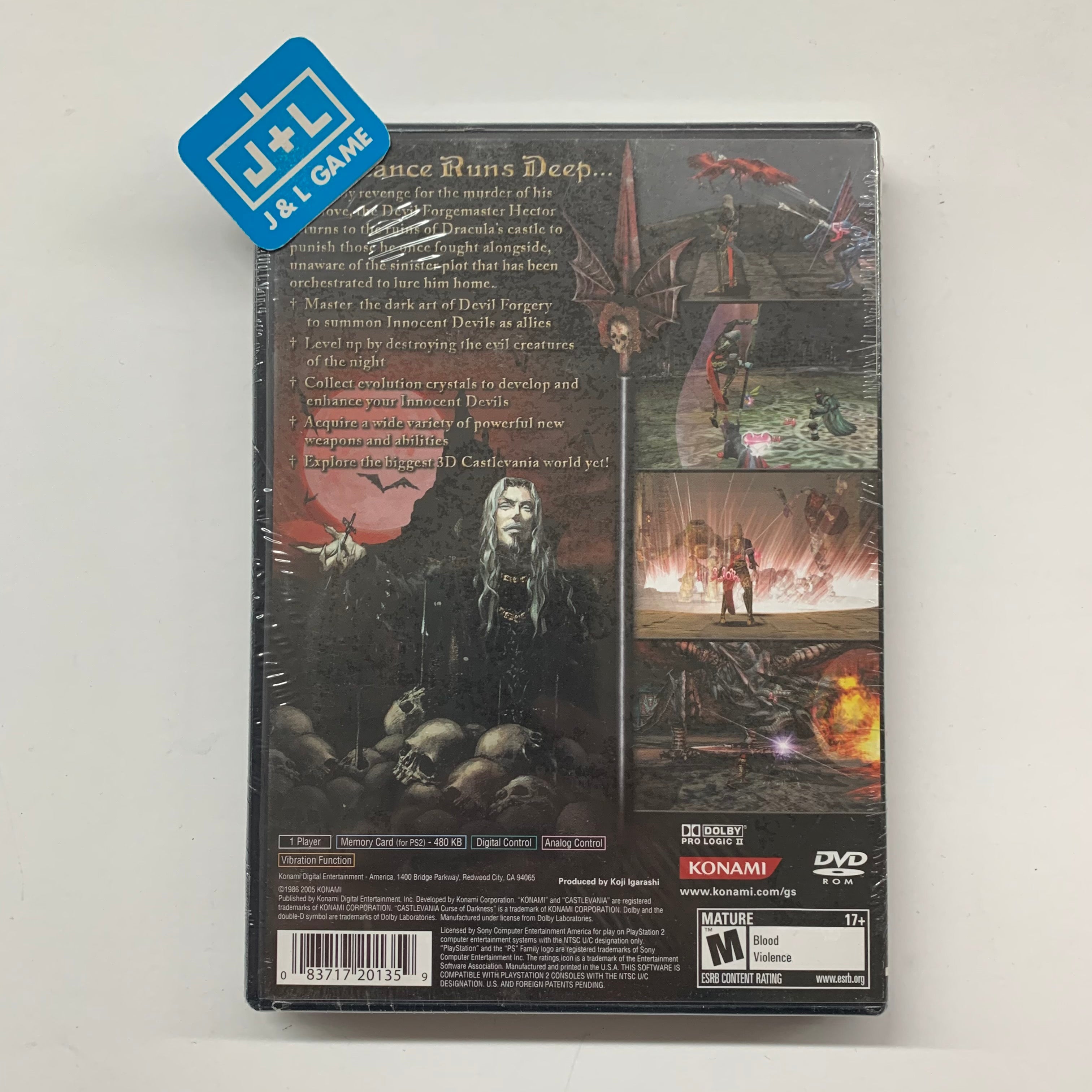 Castlevania: Curse of Darkness - PlayStation 2 Video Games Konami   