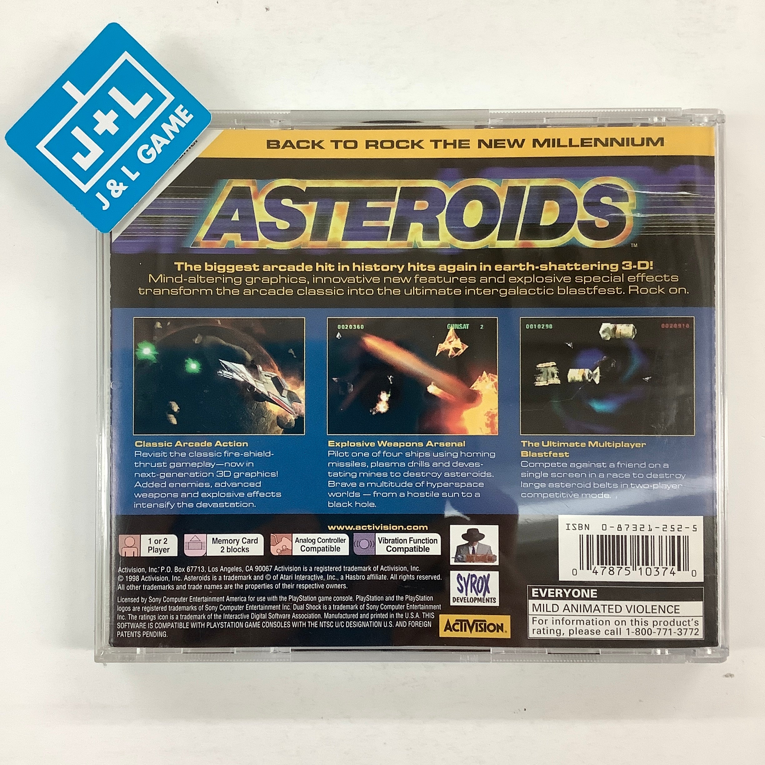 Asteroids - (PS1) PlayStation 1 [Pre-Owned] Video Games Activision   