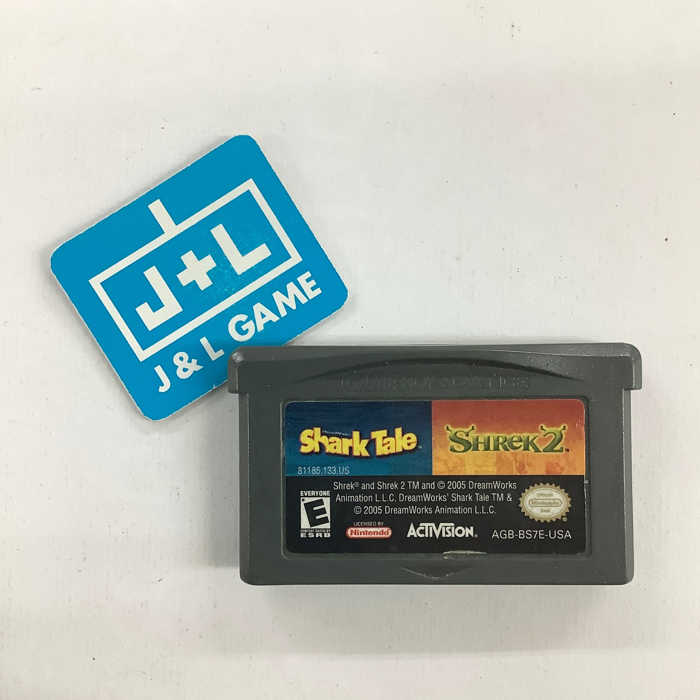 2 In 1 Game Pack: Shrek 2 / Shark Tale - (GBA) Game Boy Advance [Pre-Owned] Video Games Activision   