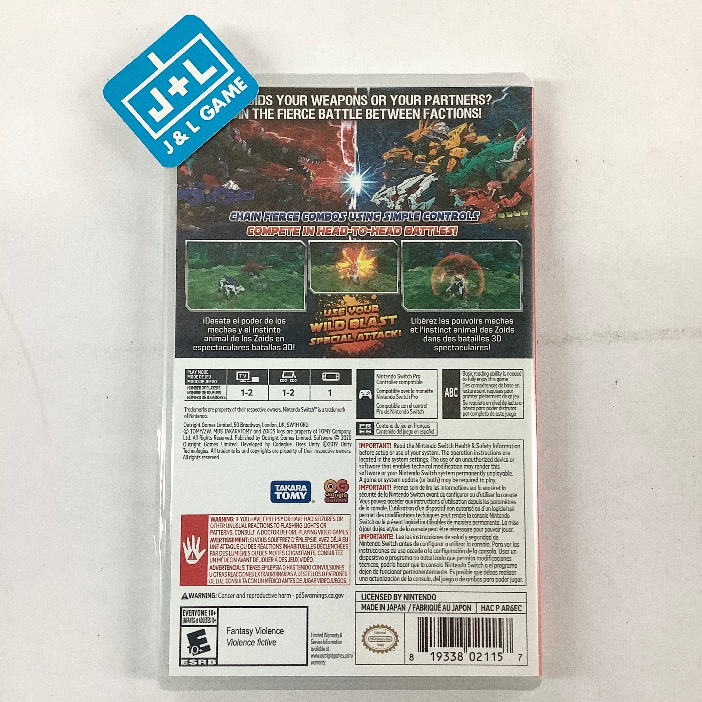 Zoids Wild: Blast Unleashed - (NSW) Nintendo Switch Video Games Outright Games   