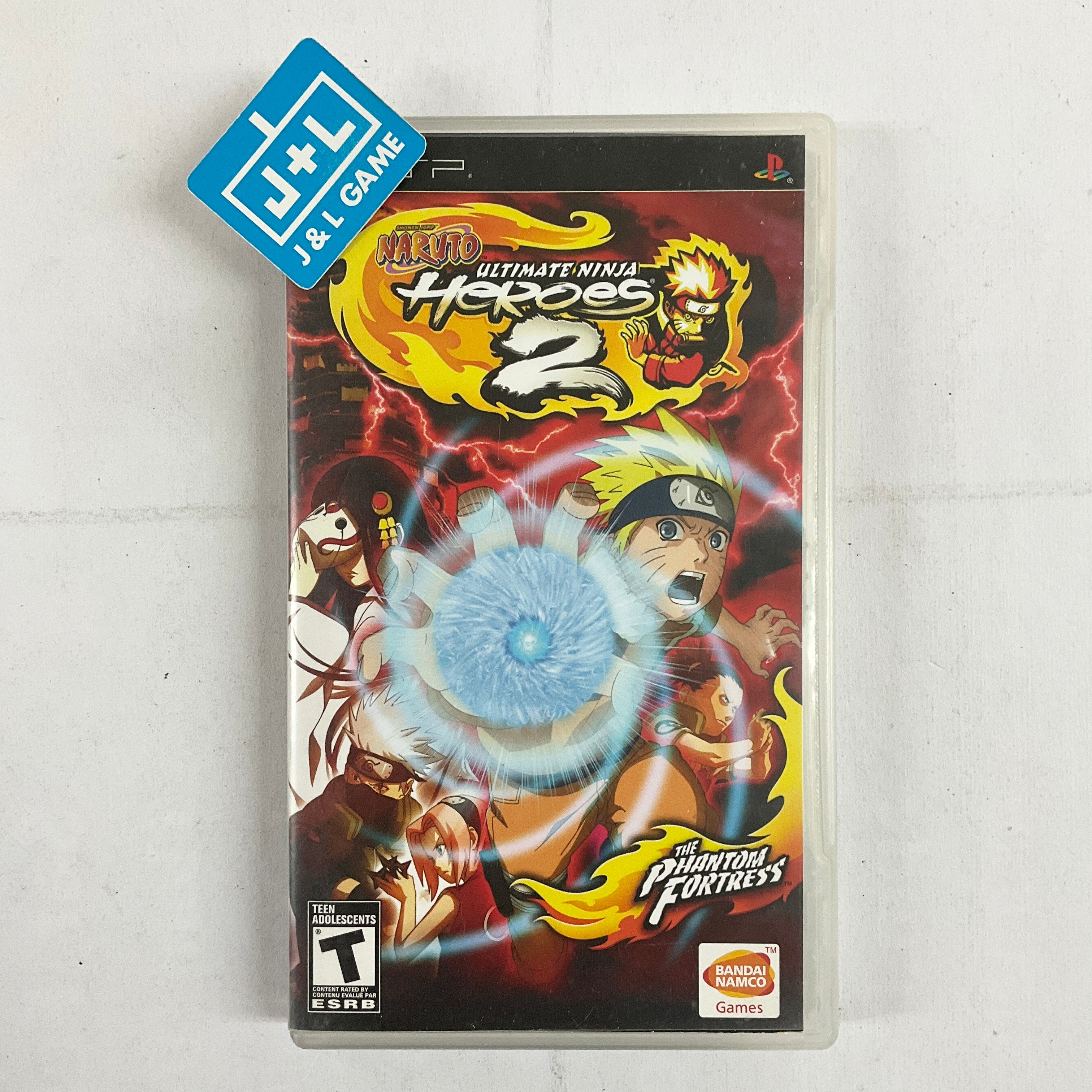 Naruto: Ultimate Ninja Heroes 2: The Phantom Fortress - Sony PSP [Pre-Owned] Video Games Namco Bandai Games   