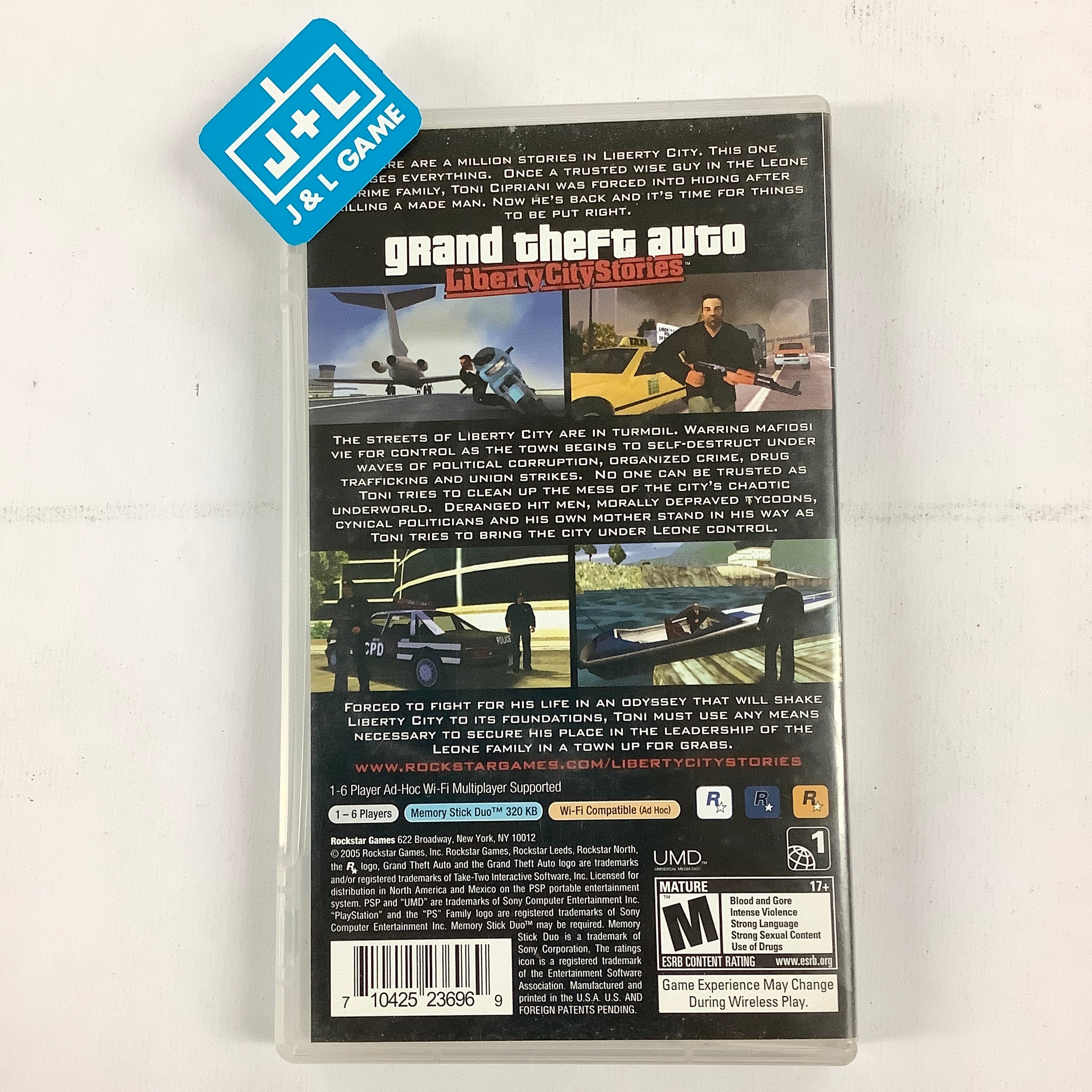 Grand Theft Auto: Liberty City Stories - SONY PSP [Pre-Owned] Video Games Rockstar Games   