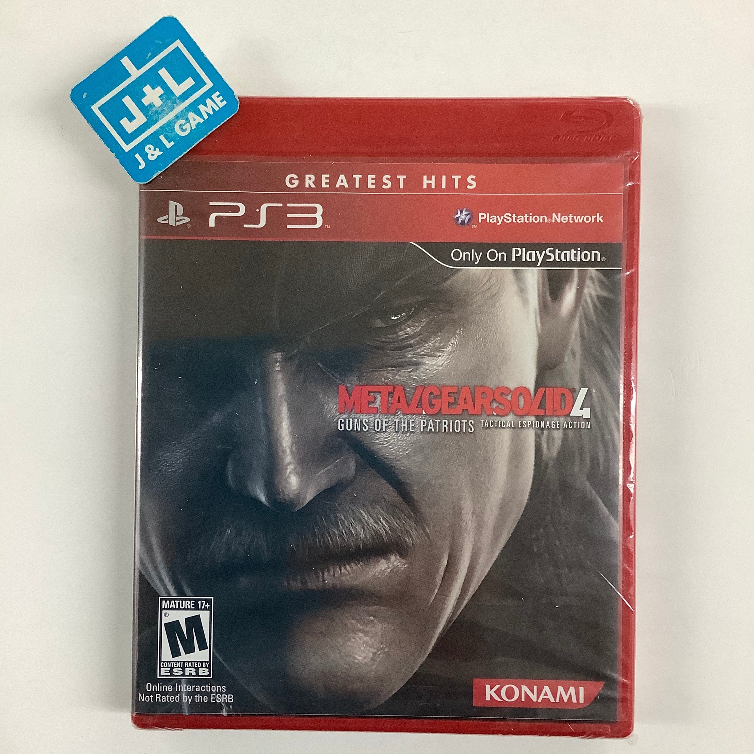 Metal Gear Solid 4: Guns of the Patriots (Greatest Hits Red Case)  - (PS3) PlayStation 3 Video Games Konami   