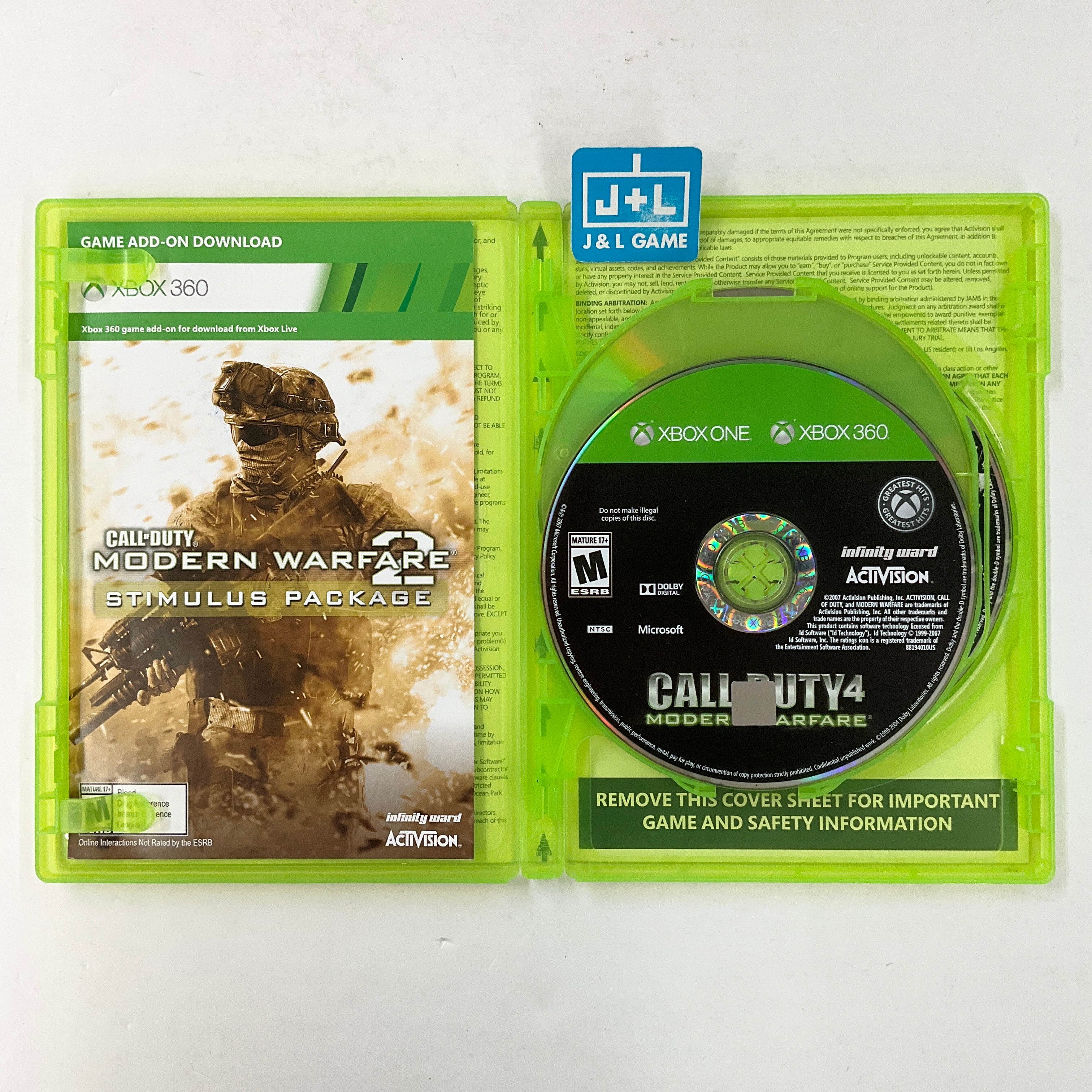 Call Of Duty: Modern Warfare Trilogy - Xbox 360 & (XB1) Xbox One [Pre-Owned] Video Games ACTIVISION   