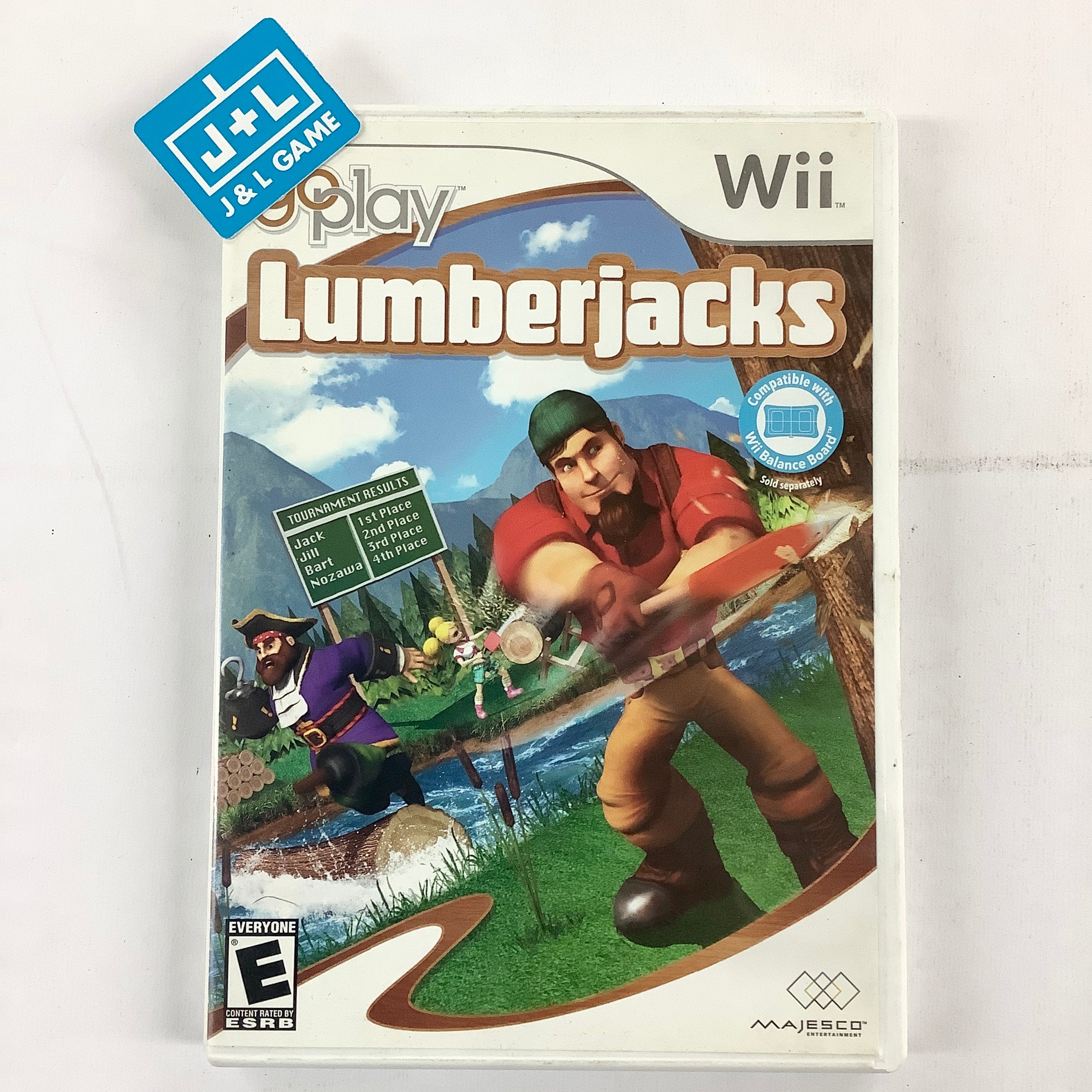 Go Play Lumberjacks - Nintendo Wii [Pre-Owned] Video Games Majesco   