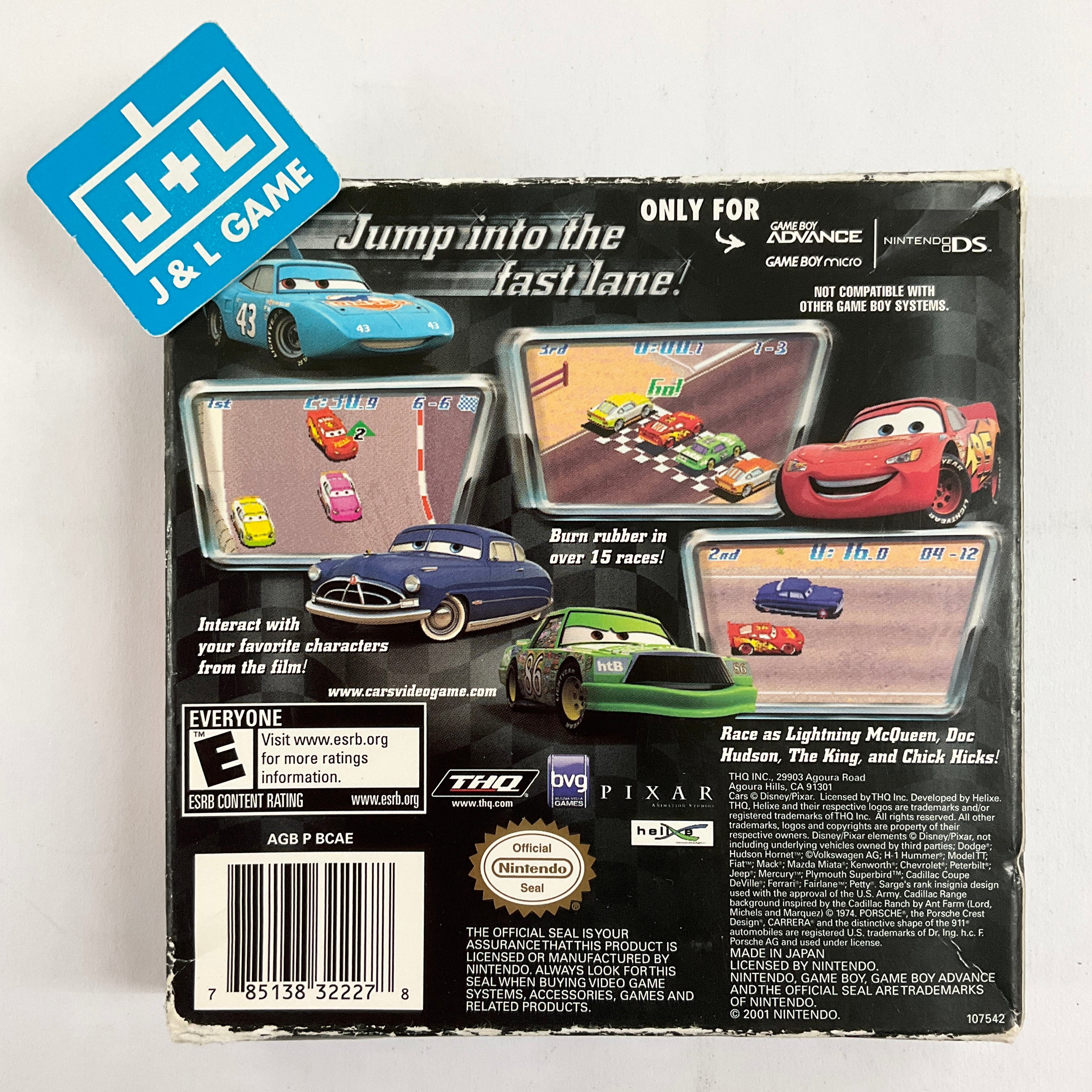 Cars - (GBA) Game Boy Advance [Pre-Owned] Video Games THQ   