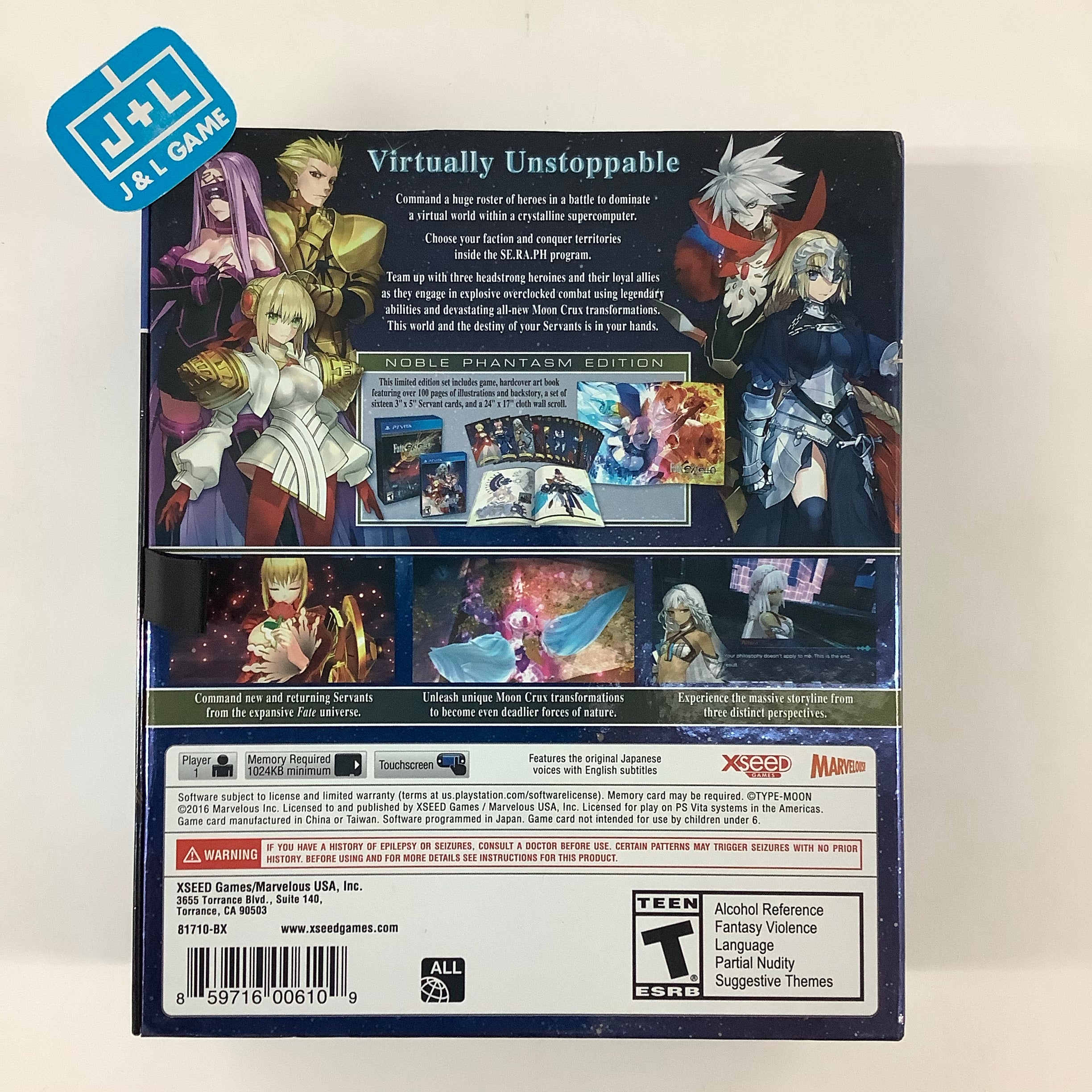 Fate/Extella: The Umbral Star (Noble Phantasm Edition) - (PSV) PlayStation Vita [Pre-Owned] Video Games XSEED Games   