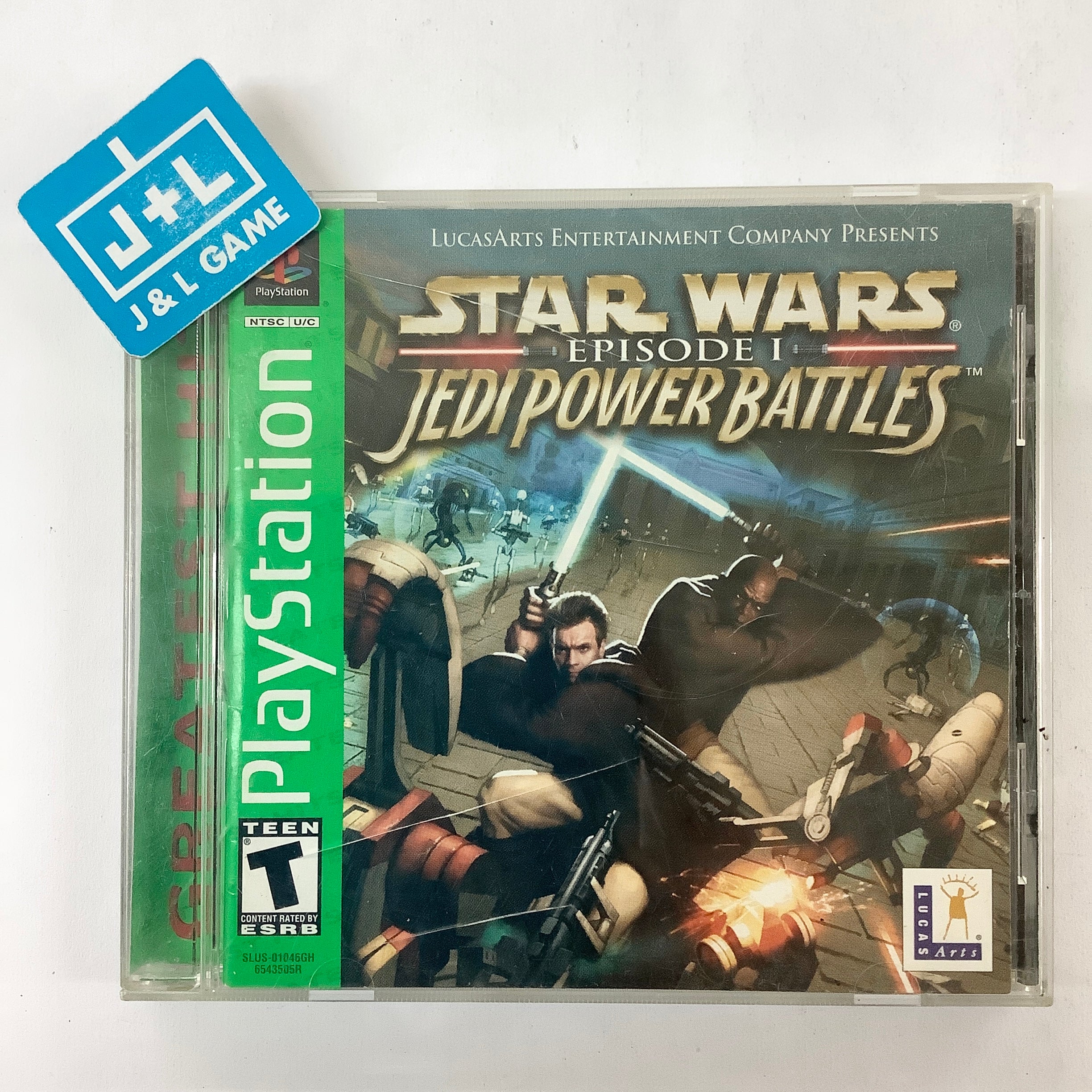 Star Wars Episode I: Jedi Power Battles (Greatest Hits) - (PS1)  PlayStation 1 [Pre-Owned] Video Games LucasArts   