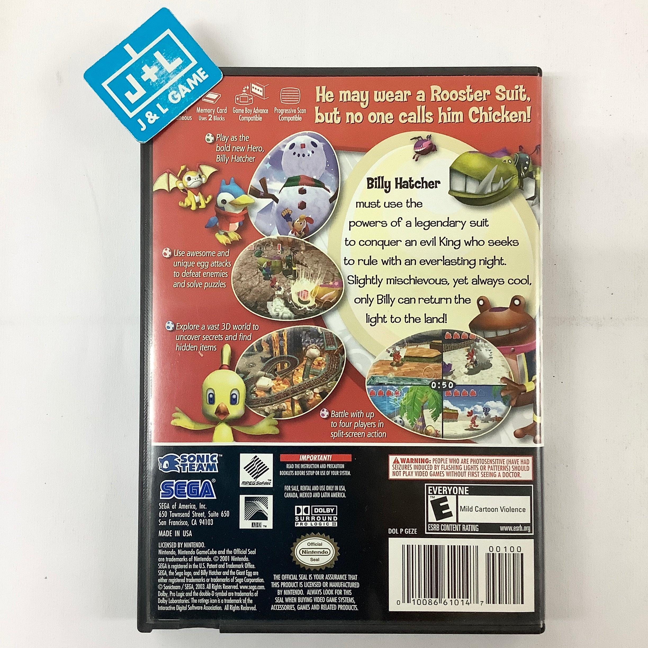 Billy Hatcher and the Giant Egg - (GC) GameCube [Pre-Owned] Video Games SEGA   