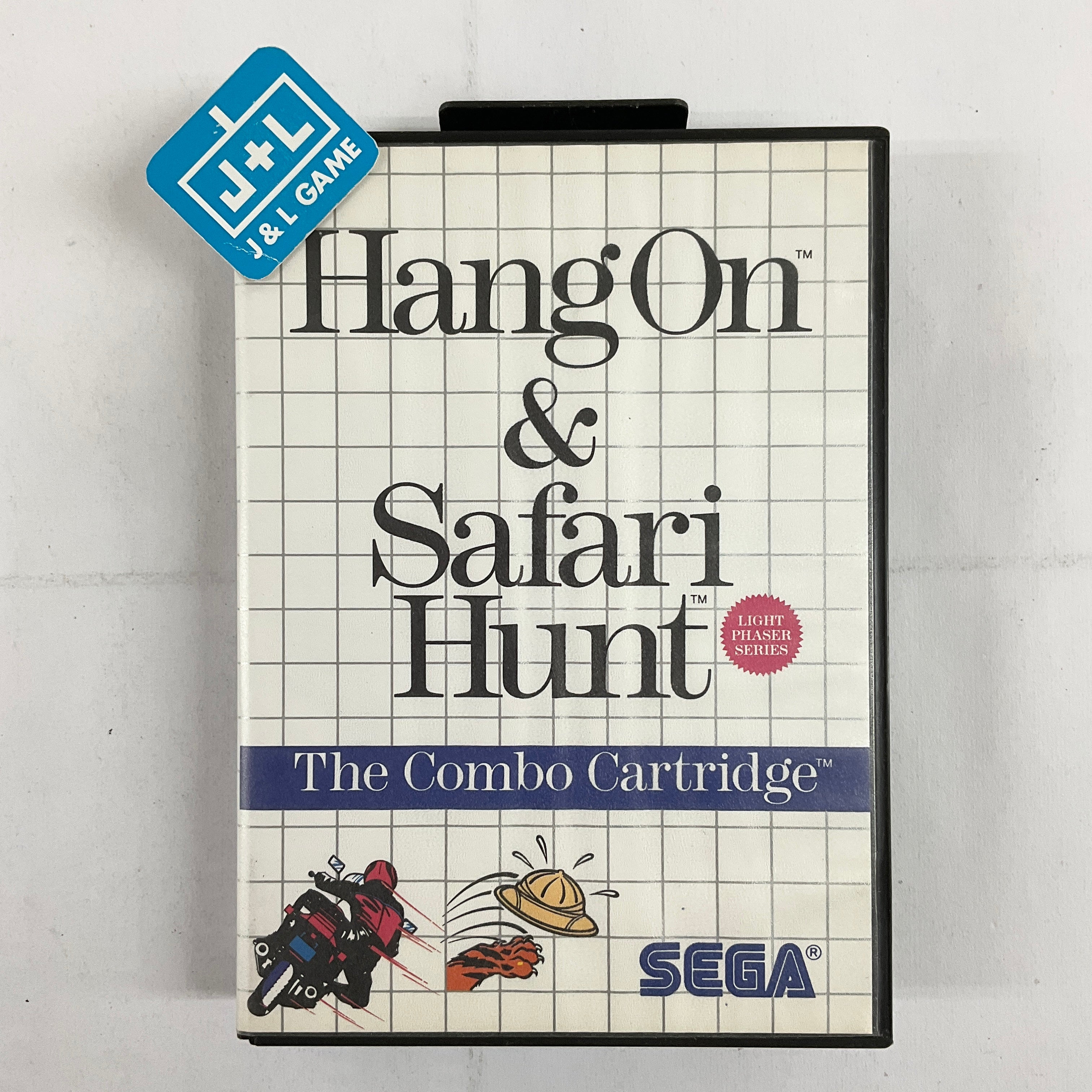 Hang On & Safari Hunt - (SMS) SEGA Master System [Pre-Owned] Video Games Sega   