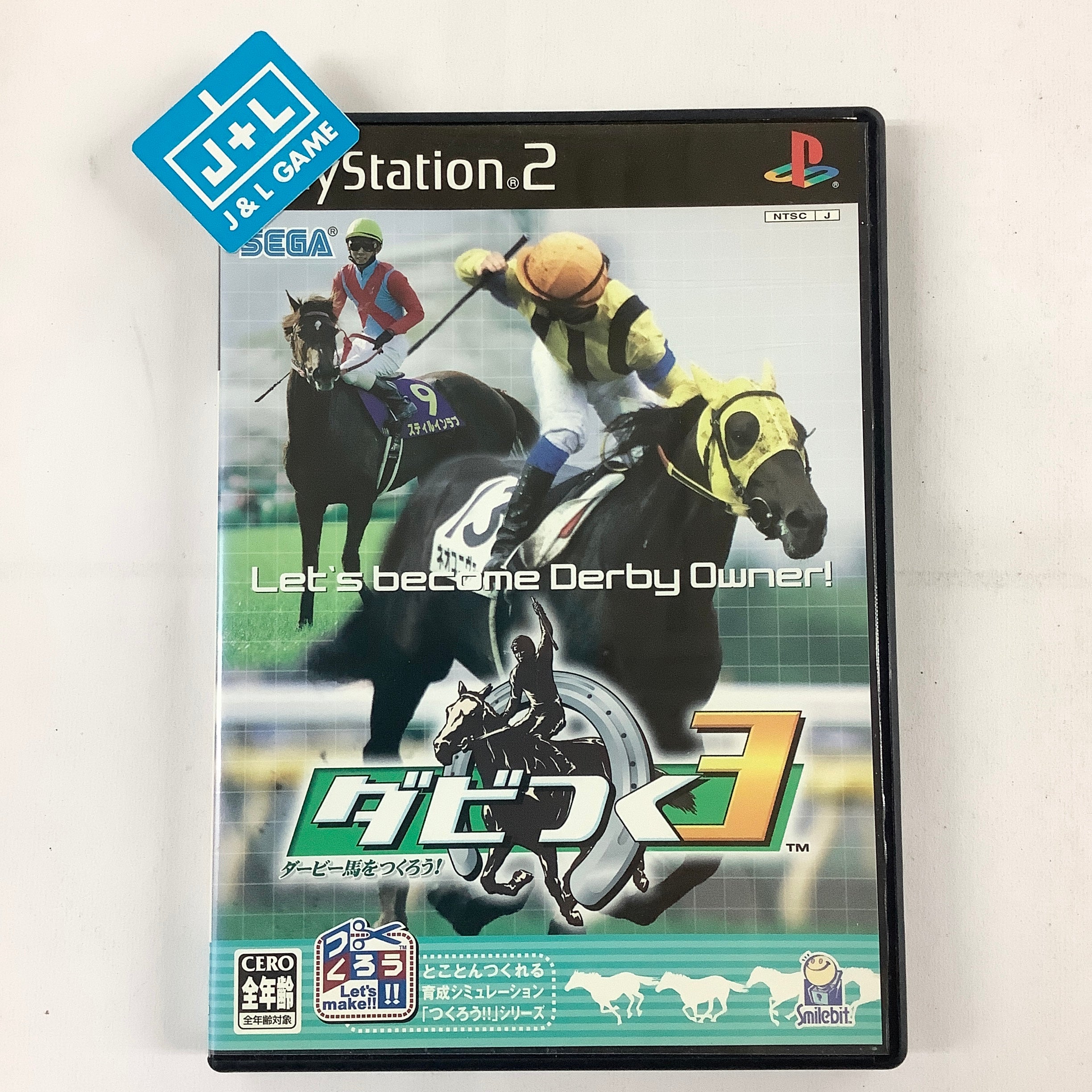 Derby Tsuku 3: Derby Uma o Tsukurou! - (PS2) PlayStation 2 [Pre-Owned] (Japanese Import) Video Games Sega   