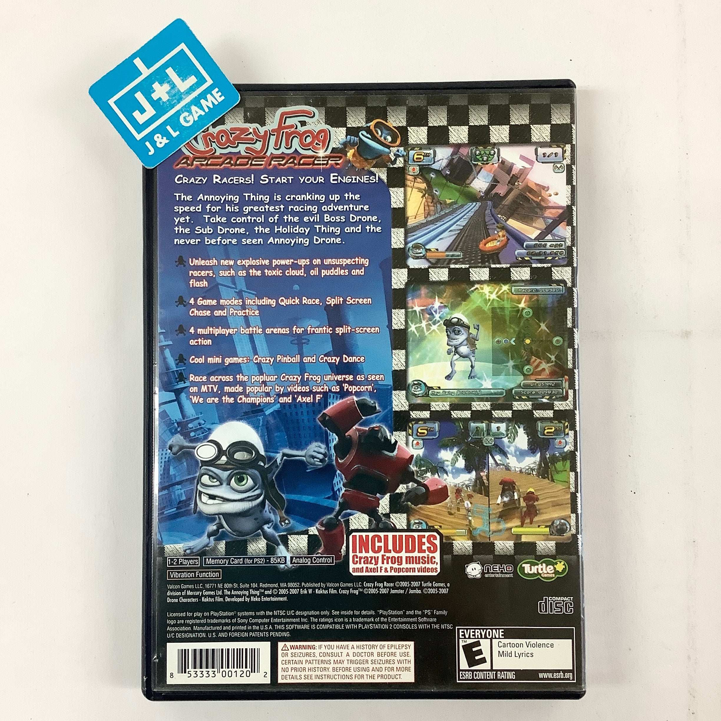 Crazy Frog: Arcade Racer - (PS2) PlayStation 2 [Pre-Owned] Video Games Valcon Games   