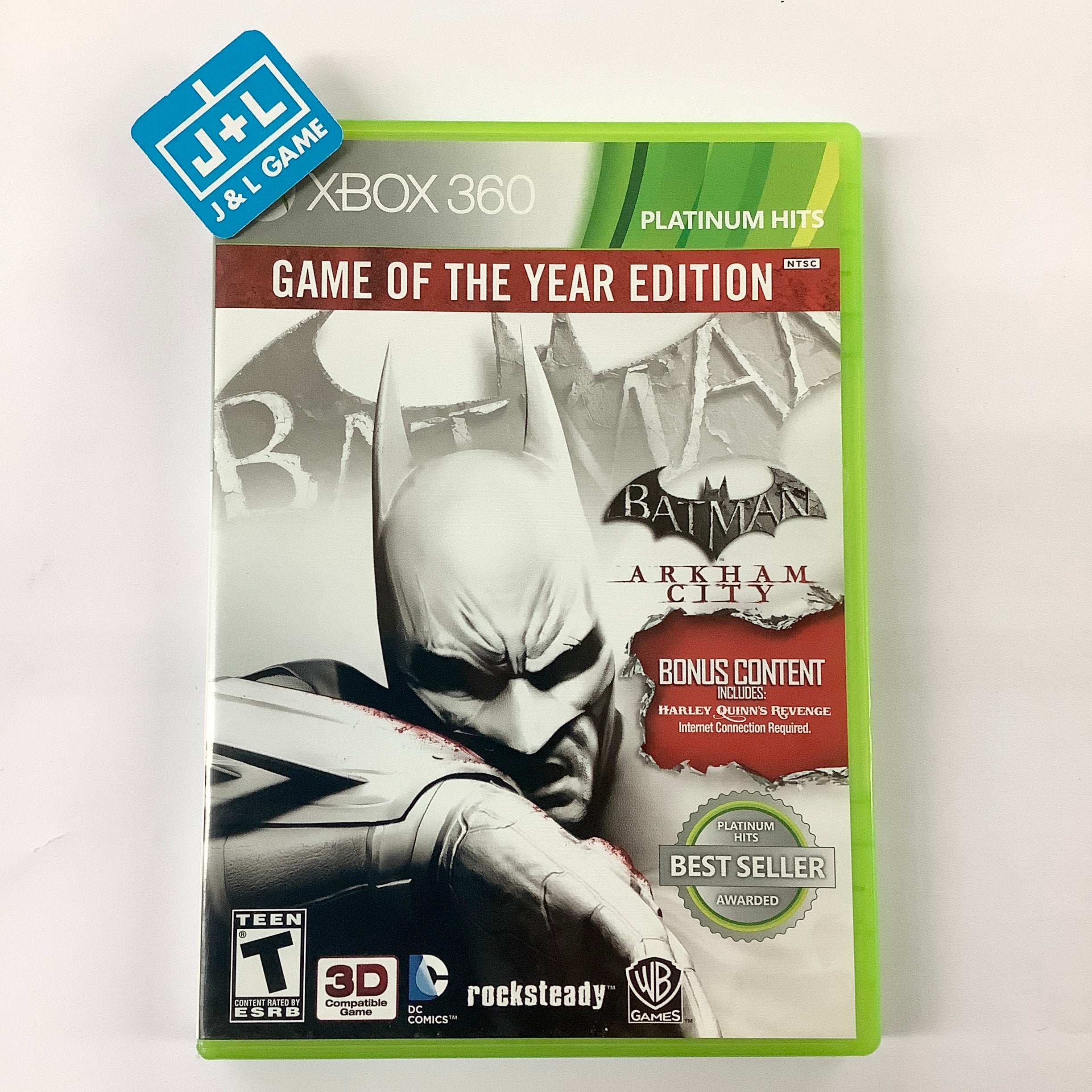 Batman: Arkham City - Game of the Year Edition (Platinum Hits) - Xbox 360 [Pre-Owned] Video Games Warner Bros. Interactive Entertainment   