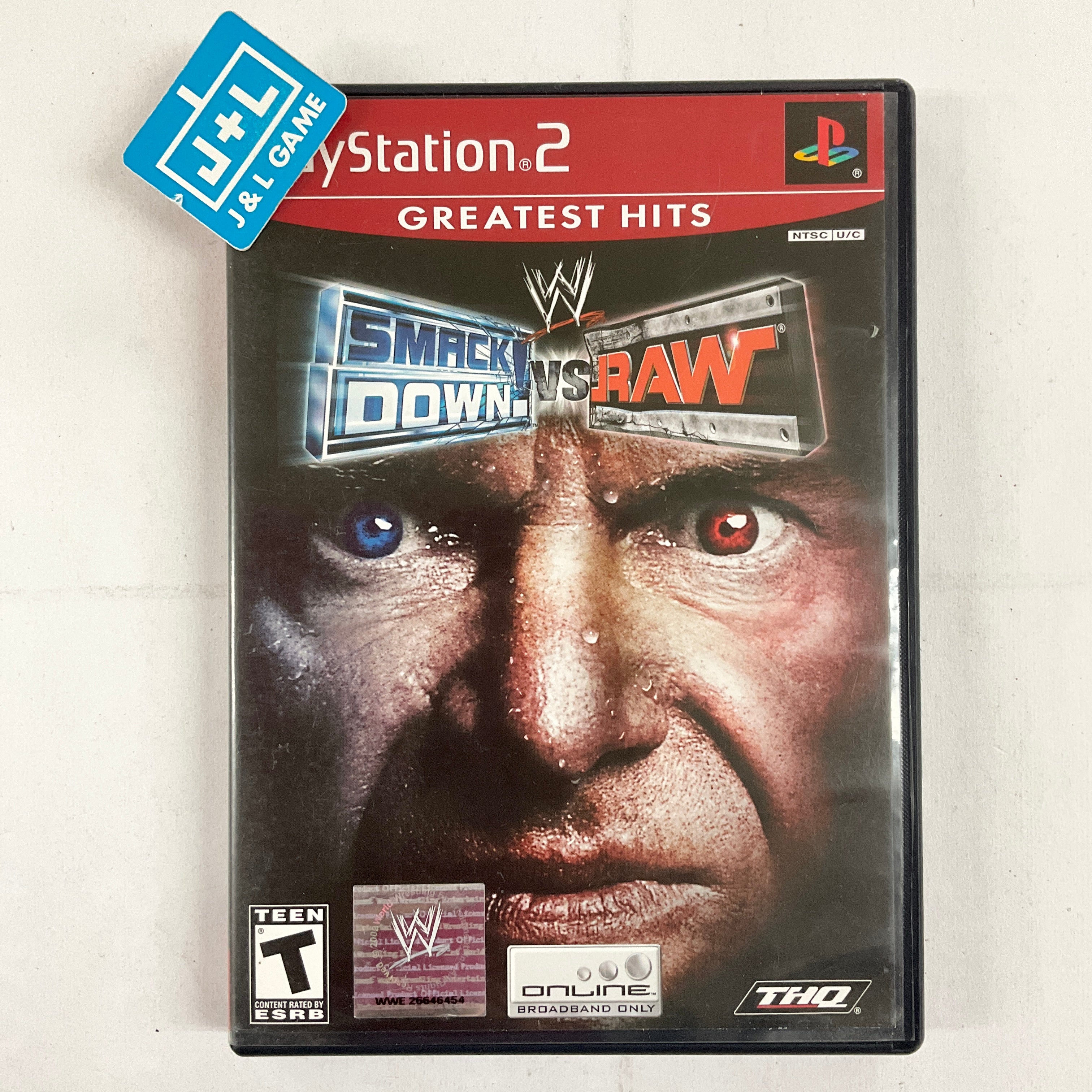 WWE SmackDown! vs. Raw (Greatest Hits) - (PS2) PlayStation 2 [Pre-Owned] Video Games THQ   