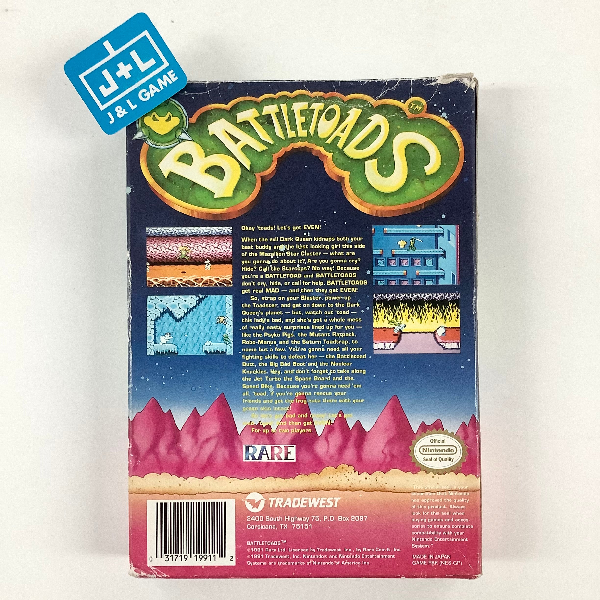 Battletoads - (NES) Nintendo Entertainment System [Pre-Owned] Video Games Tradewest   