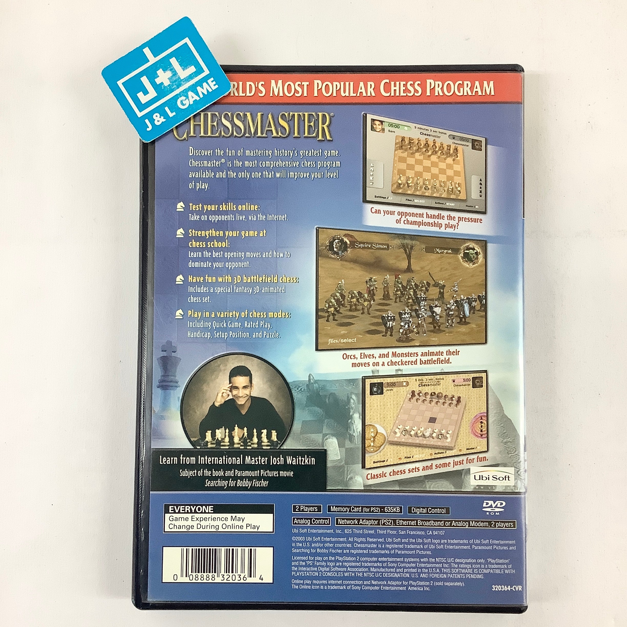 Chessmaster - (PS2) PlayStation 2 [Pre-Owned] Video Games Ubisoft   