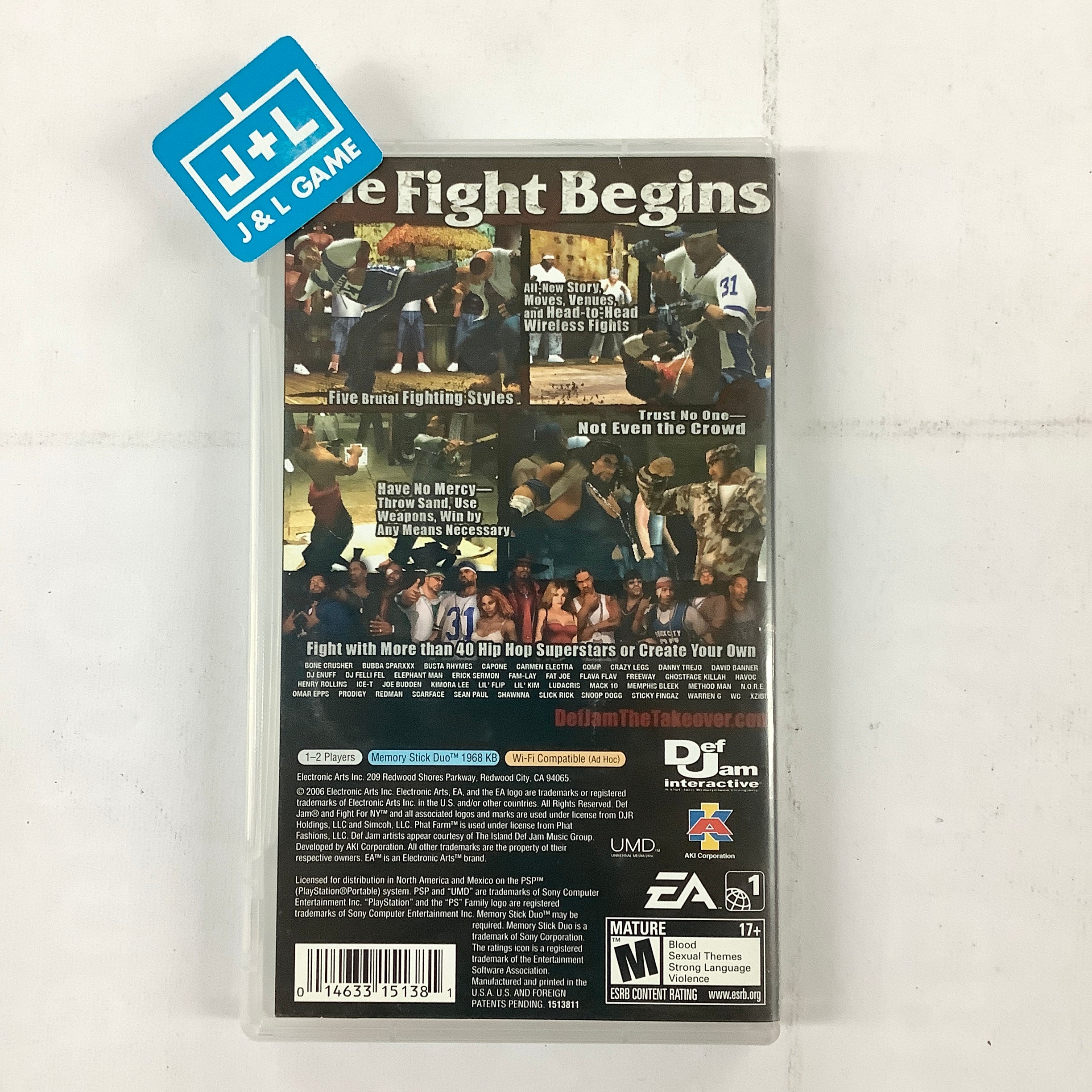 Def Jam: Fight for NY: The Takeover - SONY PSP [Pre-Owned] Video Games EA Games   