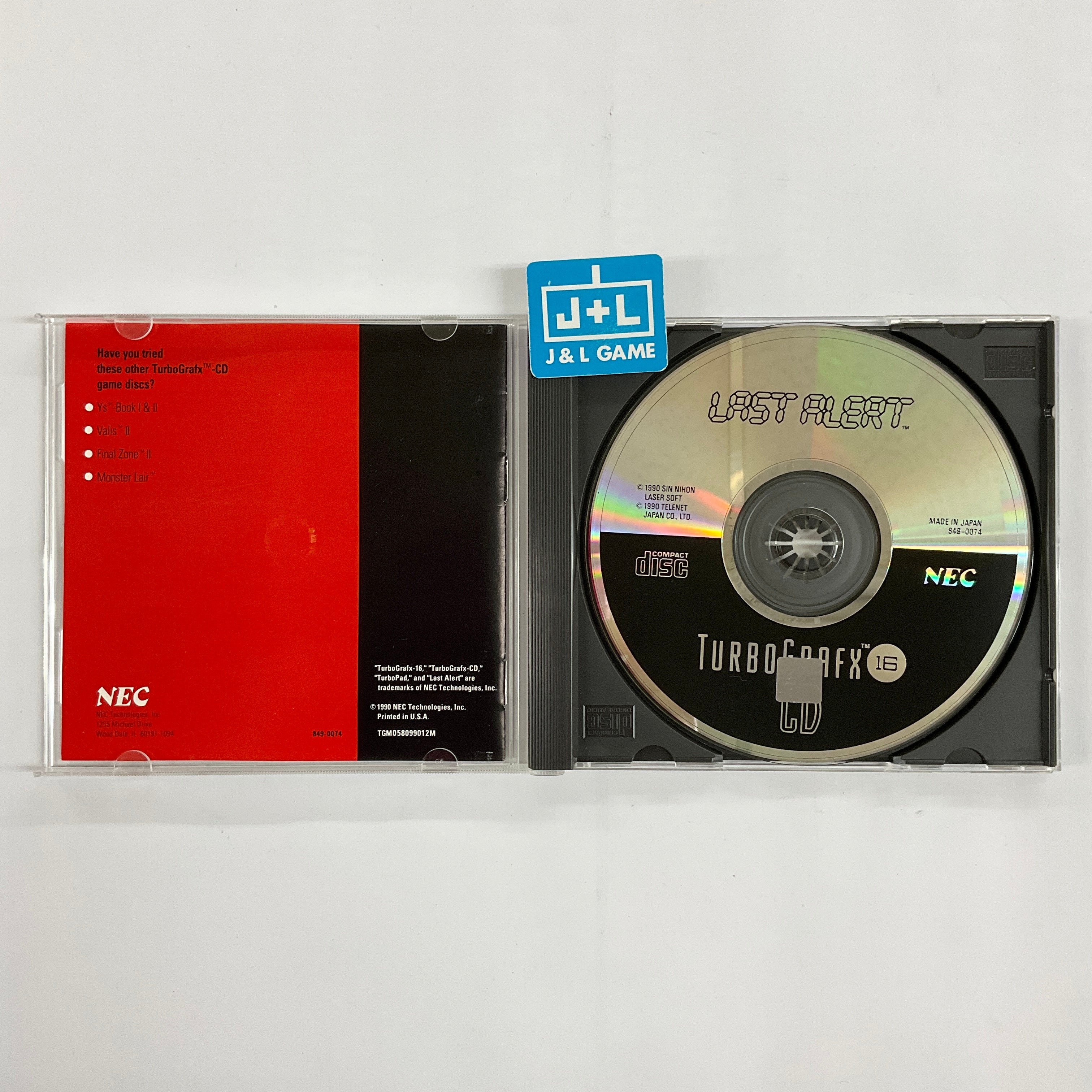 Last Alert - Turbo CD [Pre-Owned] Video Games NEC Interchannel   