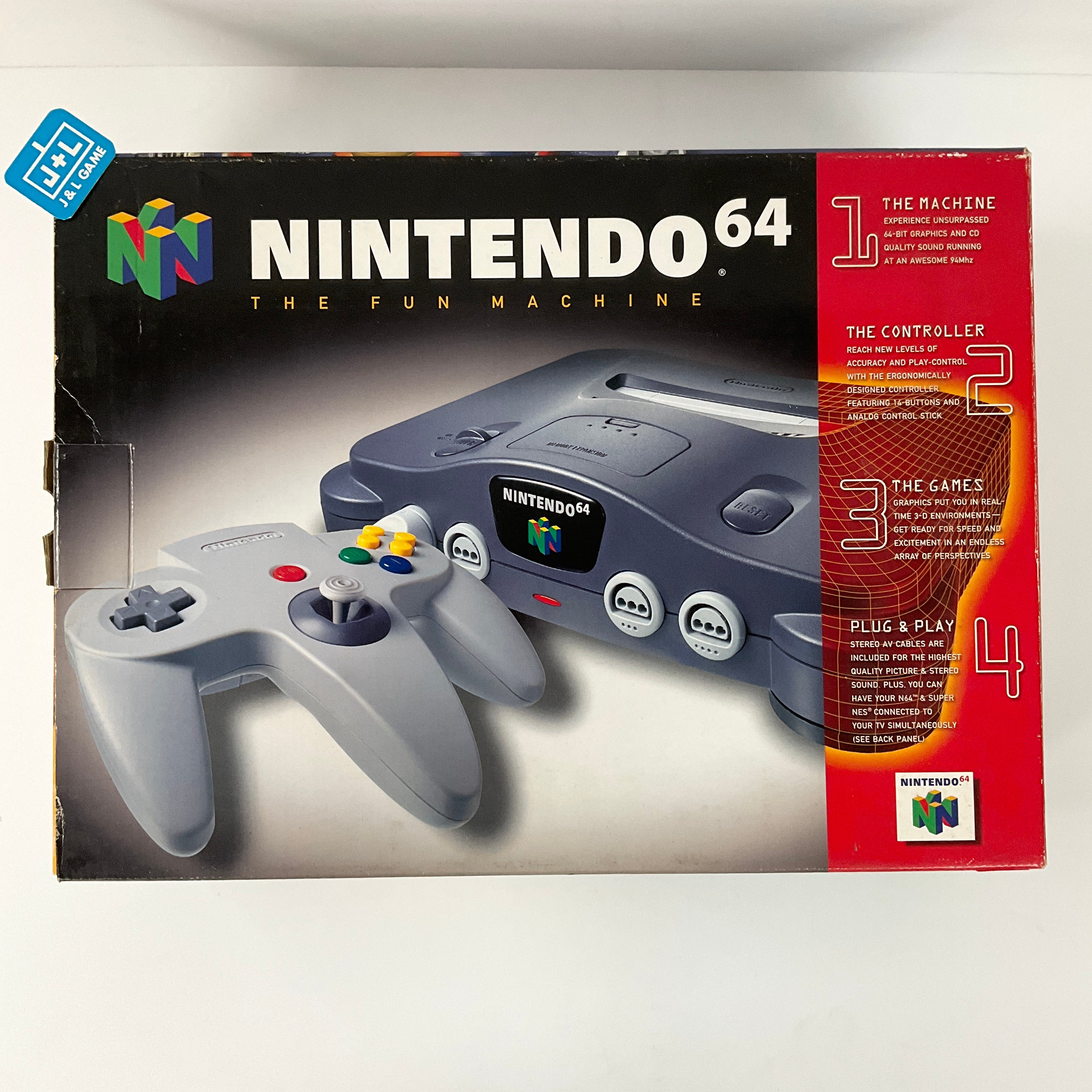 Nintendo 64 Hardware Console (Black) - (N64) Nintendo 64 [Pre-Owned] Video Games Nintendo   