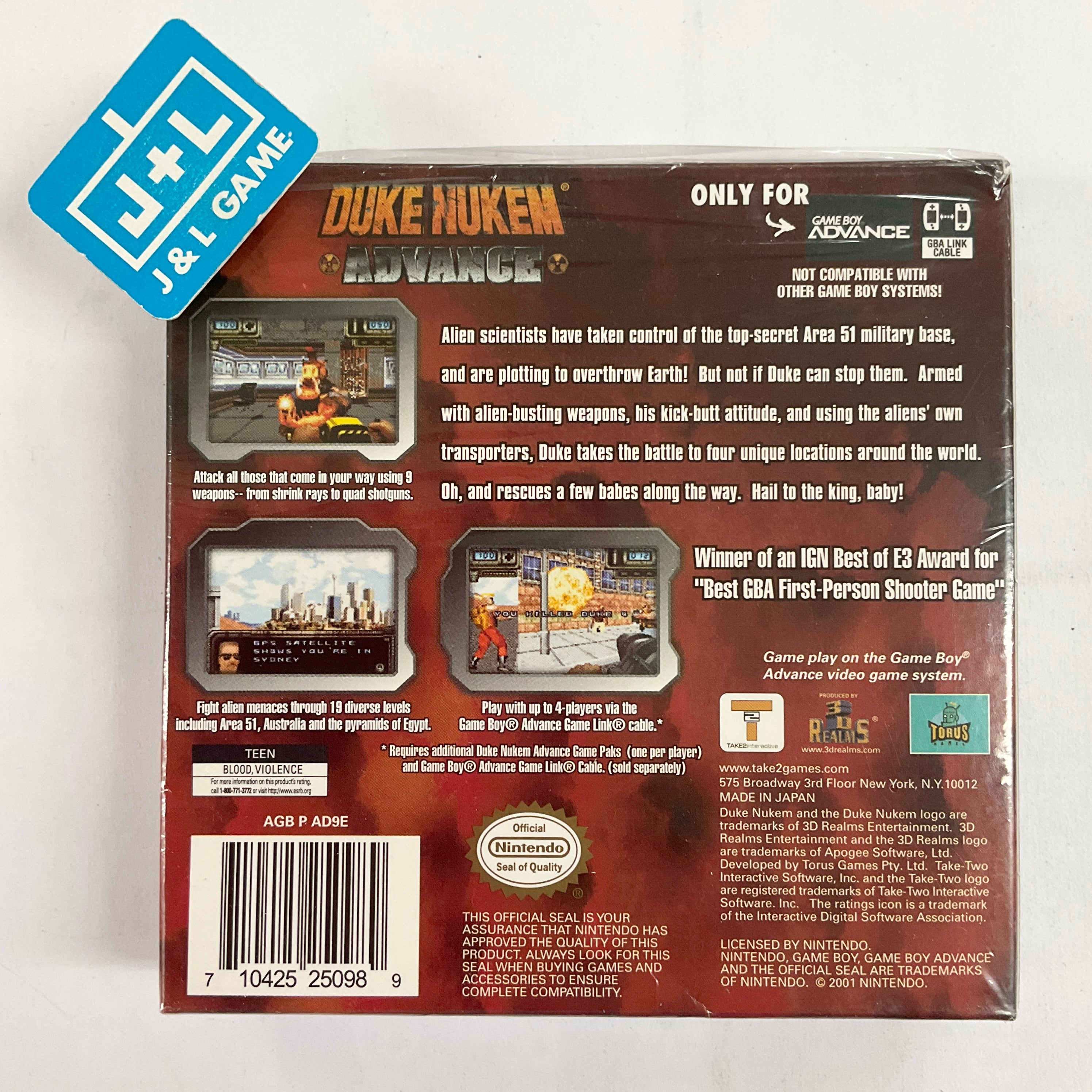 Duke Nukem Advance - (GBA) Game Boy Advance [Pre-Owned] Video Games Take-Two Interactive   