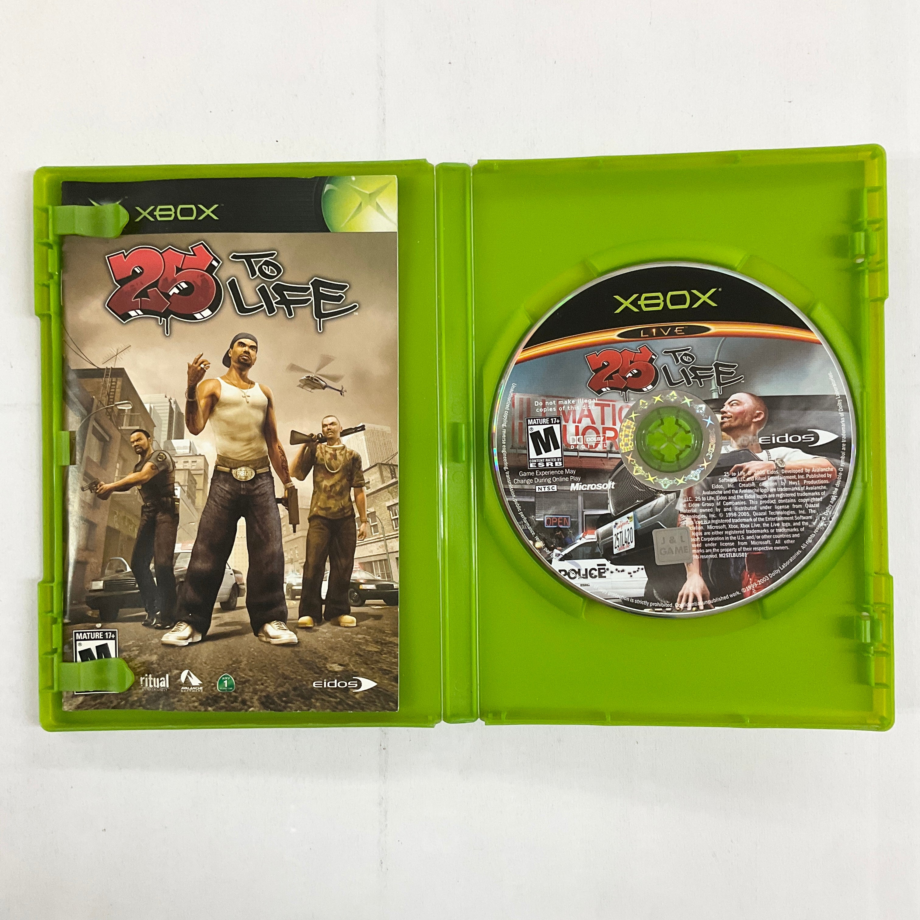 25 to Life - (XB) Xbox [Pre-Owned] Video Games Eidos Interactive   