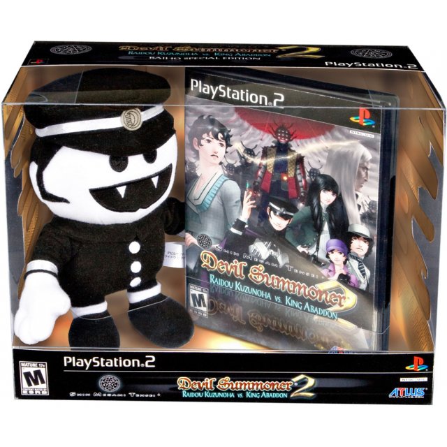 Shin Megami Tensei Devil Summoner 2 with Bonus Raiho plushie Video Games Atlus   