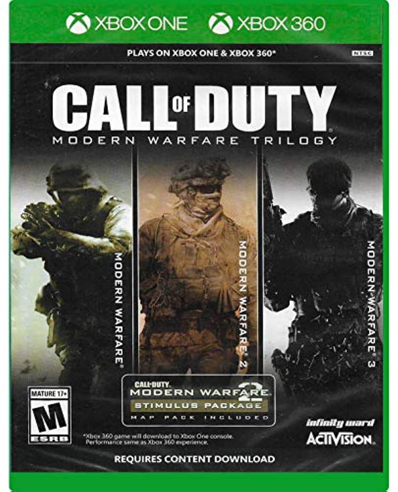 Call Of Duty: Modern Warfare Trilogy - Xbox 360 & (XB1) Xbox One [Pre-Owned] Video Games ACTIVISION   